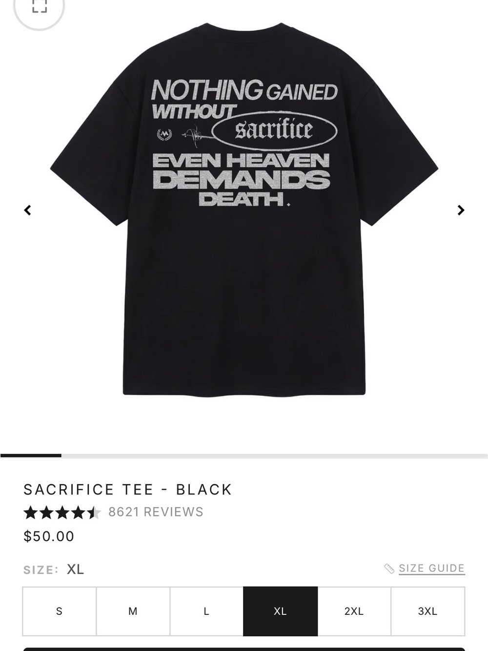 Sacrifice Tee - Black Graphic T-Shirt